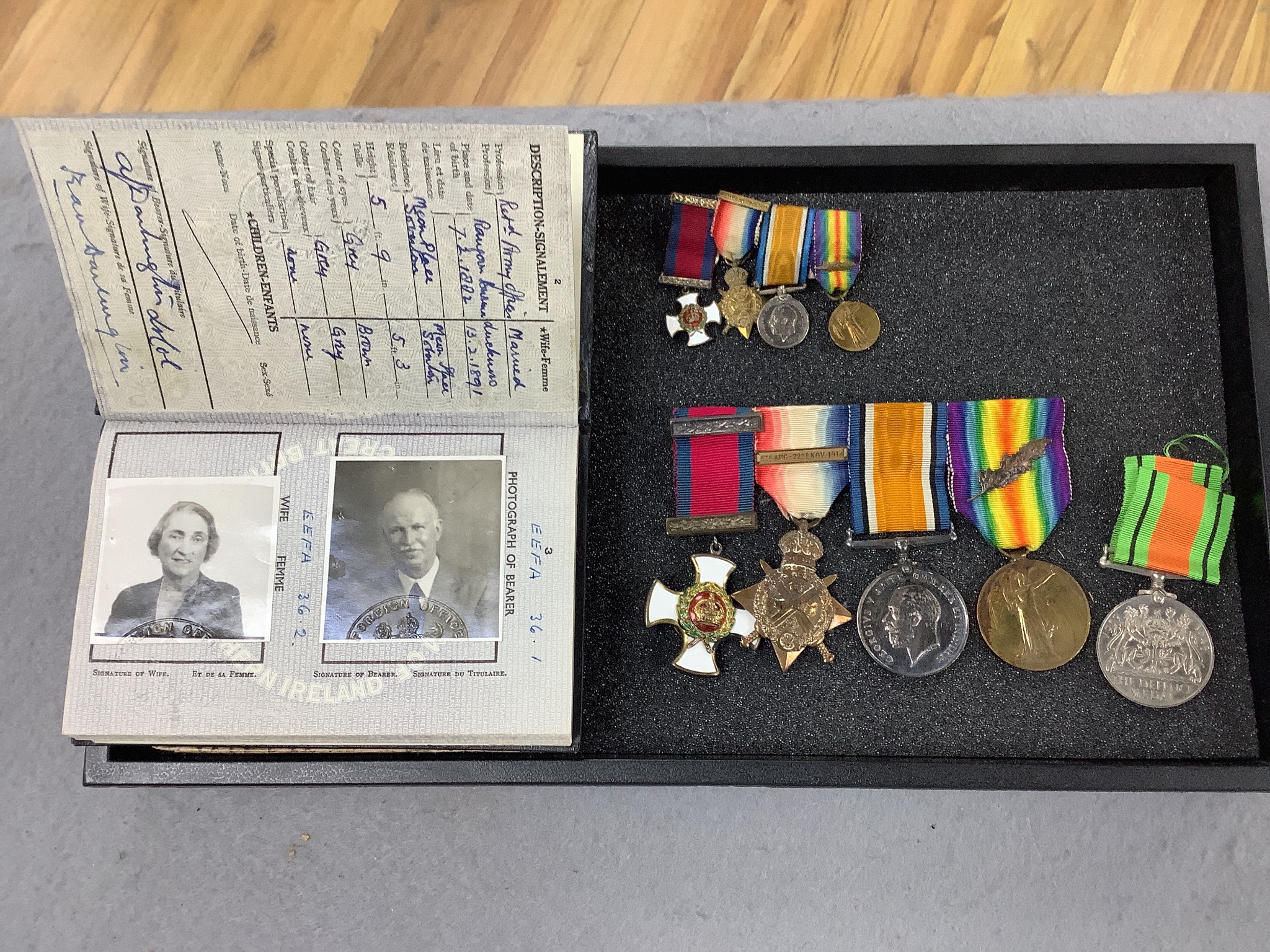 A WWI DSO group of four to Lieutenant Colonel Arthur James Darlington Royal Engineers